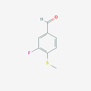 molecular formula C8H7FOS B3109925 3-Fluoro-4-(methylthio)benzaldehyde CAS No. 177756-61-5