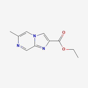 molecular formula C10H11N3O2 B3109952 6-甲基咪唑并[1,2-a]哒嗪-2-羧酸乙酯 CAS No. 177842-80-7