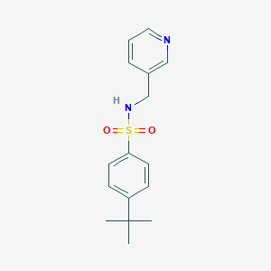 molecular formula C16H20N2O2S B310997 4-tert-butyl-N-(3-pyridinylmethyl)benzenesulfonamide 