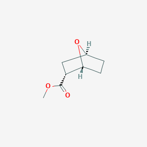 molecular formula C8H12O3 B3109972 7-Oxabicyclo[2.2.1]heptane-2-carboxylic acid, methyl ester, exo- CAS No. 17791-34-3
