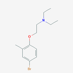 molecular formula C13H20BrNO B3109994 [2-(4-Bromo-2-methylphenoxy)ethyl]diethylamine CAS No. 177982-34-2