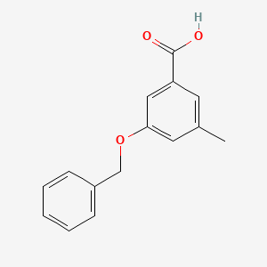 molecular formula C15H14O3 B3109998 3-(Benzyloxy)-5-methylbenzoic acid CAS No. 177991-09-2