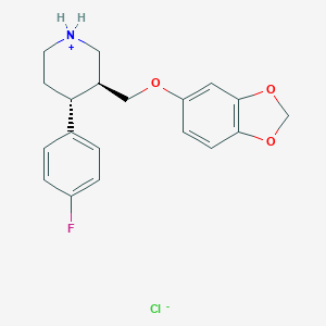 molecular formula C19H21ClFNO3 B000311 帕罗西汀盐酸盐 CAS No. 78246-49-8