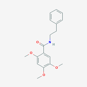 molecular formula C18H21NO4 B311001 2,4,5-trimethoxy-N-(2-phenylethyl)benzamide 