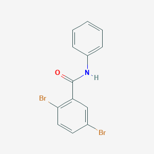 molecular formula C13H9Br2NO B311002 2,5-dibromo-N-phenylbenzamide 