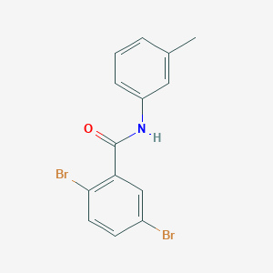 molecular formula C14H11Br2NO B311003 2,5-dibromo-N-(3-methylphenyl)benzamide 