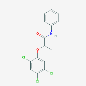 molecular formula C15H12Cl3NO2 B311005 N-phenyl-2-(2,4,5-trichlorophenoxy)propanamide 