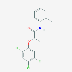 molecular formula C16H14Cl3NO2 B311006 N-(2-methylphenyl)-2-(2,4,5-trichlorophenoxy)propanamide 