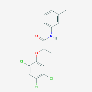 molecular formula C16H14Cl3NO2 B311007 N-(3-methylphenyl)-2-(2,4,5-trichlorophenoxy)propanamide 