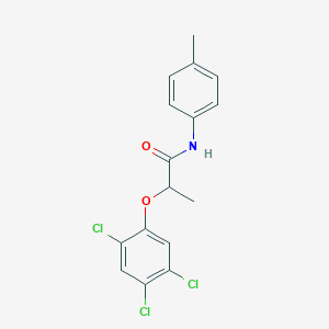molecular formula C16H14Cl3NO2 B311008 N-(4-methylphenyl)-2-(2,4,5-trichlorophenoxy)propanamide 