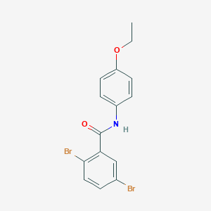molecular formula C15H13Br2NO2 B311011 2,5-dibromo-N-(4-ethoxyphenyl)benzamide 