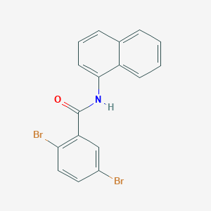 molecular formula C17H11Br2NO B311012 2,5-dibromo-N-(1-naphthyl)benzamide 