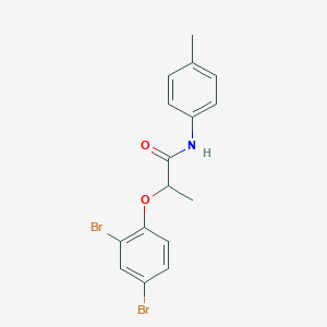molecular formula C16H15Br2NO2 B311013 2-(2,4-dibromophenoxy)-N-(4-methylphenyl)propanamide 