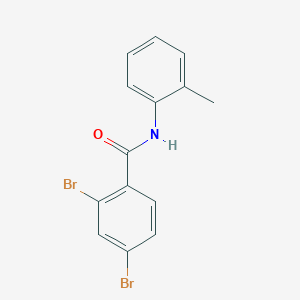 molecular formula C14H11Br2NO B311014 2,4-dibromo-N-(2-methylphenyl)benzamide 