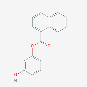 molecular formula C17H12O3 B311015 3-Hydroxyphenyl 1-naphthoate 