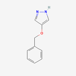 molecular formula C10H10N2O B3110157 4-苄氧基-1H-吡唑 CAS No. 1785066-32-1