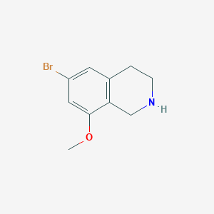 molecular formula C10H12BrNO B3110167 6-Bromo-8-methoxy-1,2,3,4-tetrahydroisoquinoline CAS No. 1785631-03-9