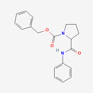 molecular formula C19H20N2O3 B3110189 Benzyl 2-(phenylcarbamoyl)pyrrolidine-1-carboxylate CAS No. 1786082-10-7