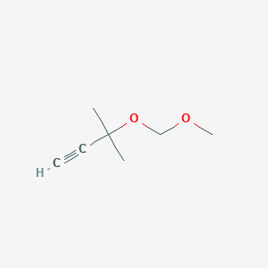 molecular formula C7H12O2 B3110210 3-Methoxymethoxy-3-methyl-but-1-yne CAS No. 17869-83-9