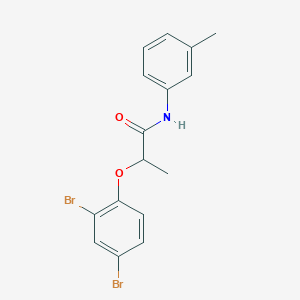 molecular formula C16H15Br2NO2 B311022 2-(2,4-dibromophenoxy)-N-(3-methylphenyl)propanamide 