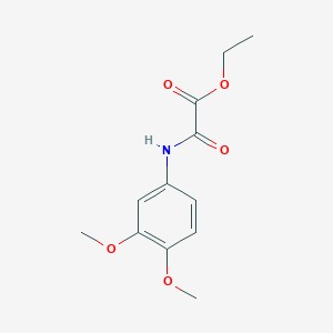 molecular formula C12H15NO5 B3110236 Ethyl [(3,4-dimethoxyphenyl)amino](oxo)acetate CAS No. 17894-50-7