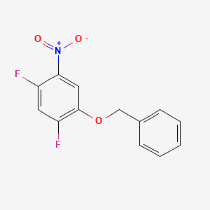 molecular formula C13H9F2NO3 B3110247 1-(Benzyloxy)-2,4-difluoro-5-nitrobenzene CAS No. 179011-40-6