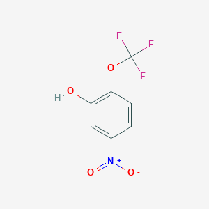 molecular formula C7H4F3NO4 B3110254 5-Nitro-2-(trifluoromethoxy)phenol CAS No. 179070-94-1