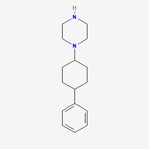 molecular formula C16H24N2 B3110265 1-(4-Phenyl-cyclohexyl)-piperazine CAS No. 179163-07-6