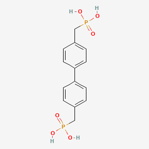 molecular formula C14H16O6P2 B3110277 4,4'-Bis(phosphonomethyl)biphenyl CAS No. 17919-31-2
