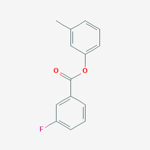 molecular formula C14H11FO2 B311028 3-Fluorobenzoic acid, 3-methylphenyl ester 