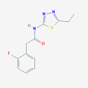 N-(5-ethyl-1,3,4-thiadiazol-2-yl)-2-(2-fluorophenyl)acetamide