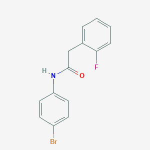 molecular formula C14H11BrFNO B311030 N-(4-bromophenyl)-2-(2-fluorophenyl)acetamide 