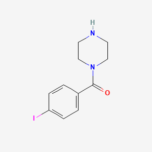 molecular formula C11H13IN2O B3110313 (4-Iodophenyl)-piperazin-1-ylmethanone CAS No. 179334-16-8