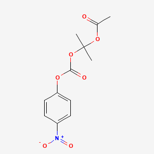 molecular formula C12H13NO7 B3110323 Acetoxyisopropyl p-nitrophenyl carbonate CAS No. 179419-27-3
