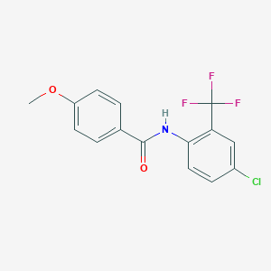 N-[4-chloro-2-(trifluoromethyl)phenyl]-4-methoxybenzamide
