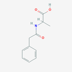 molecular formula C11H13NO3 B3110375 N-(2-Phenylacetyl)alanine CAS No. 17966-65-3