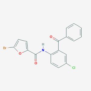 molecular formula C18H11BrClNO3 B311039 N-(2-benzoyl-4-chlorophenyl)-5-bromo-2-furamide 