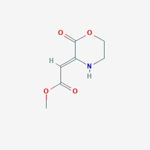 methyl (2Z)-2-(2-oxomorpholin-3-ylidene)acetate