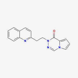 2-(2-(Quinolin-2-YL)ethyl)pyrrolo[1,2-D][1,2,4]triazin-1(2H)-one