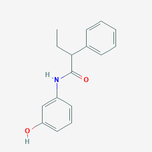 molecular formula C16H17NO2 B311043 N-(3-hydroxyphenyl)-2-phenylbutanamide 