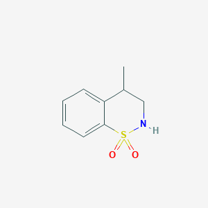 molecular formula C9H11NO2S B3110466 4-methyl-3,4-dihydro-2H-benzo[e][1,2]thiazine 1,1-dioxide CAS No. 1799977-65-3