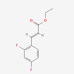 molecular formula C11H10F2O2 B3110467 Ethyl 3-(2,4-difluorophenyl)acrylate CAS No. 1799978-71-4