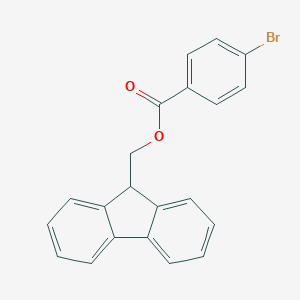 molecular formula C21H15BrO2 B311047 9H-fluoren-9-ylmethyl 4-bromobenzoate 