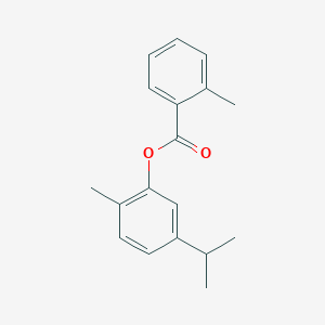 molecular formula C18H20O2 B311048 5-Isopropyl-2-methylphenyl 2-methylbenzoate 