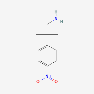 molecular formula C10H14N2O2 B3110496 2-甲基-2-(4-硝基苯基)丙烷-1-胺 CAS No. 180081-08-7