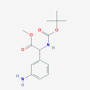 Methyl 2-(3-aminophenyl)-2-((tert-butoxycarbonyl)amino)acetate
