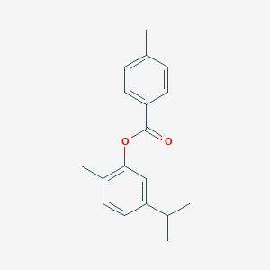 molecular formula C18H20O2 B311051 5-Isopropyl-2-methylphenyl 4-methylbenzoate 