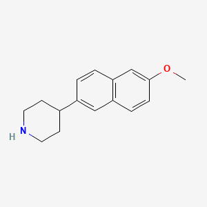 molecular formula C16H19NO B3110510 4-(6-Methoxynaphthalen-2-YL)piperidine CAS No. 180161-06-2