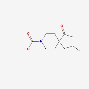 molecular formula C15H25NO3 B3110518 tert-Butyl 3-methyl-1-oxo-8-azaspiro[4.5]decane-8-carboxylate CAS No. 1801766-37-9
