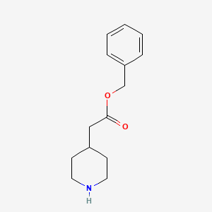 molecular formula C14H19NO2 B3110519 苯甲酸2-(哌啶-4-基)乙酯 CAS No. 180182-05-2